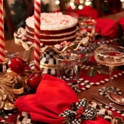 MacKenzie-Childs Candy Cane Dinner Candles, Set of 2< Holiday|Candles & Fragrances