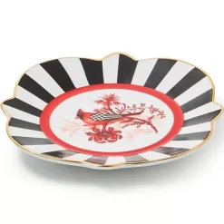 MacKenzie-Childs Cardinal Toile Bread Butter Plate< Holiday|Dinnerware & Flatware