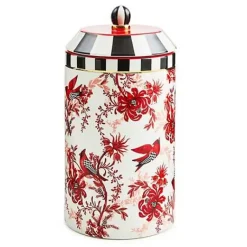 MacKenzie-Childs Cardinal Toile Canister< Kitchen Storage & Organization