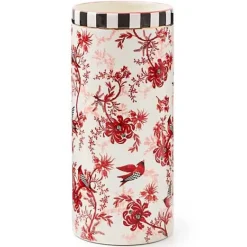 MacKenzie-Childs Cardinal Toile Tall Vase< Room Accents
