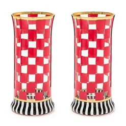 MacKenzie-Childs Carnival Fuchsia Highball Glass, Set of 2< Spring|Drinkware