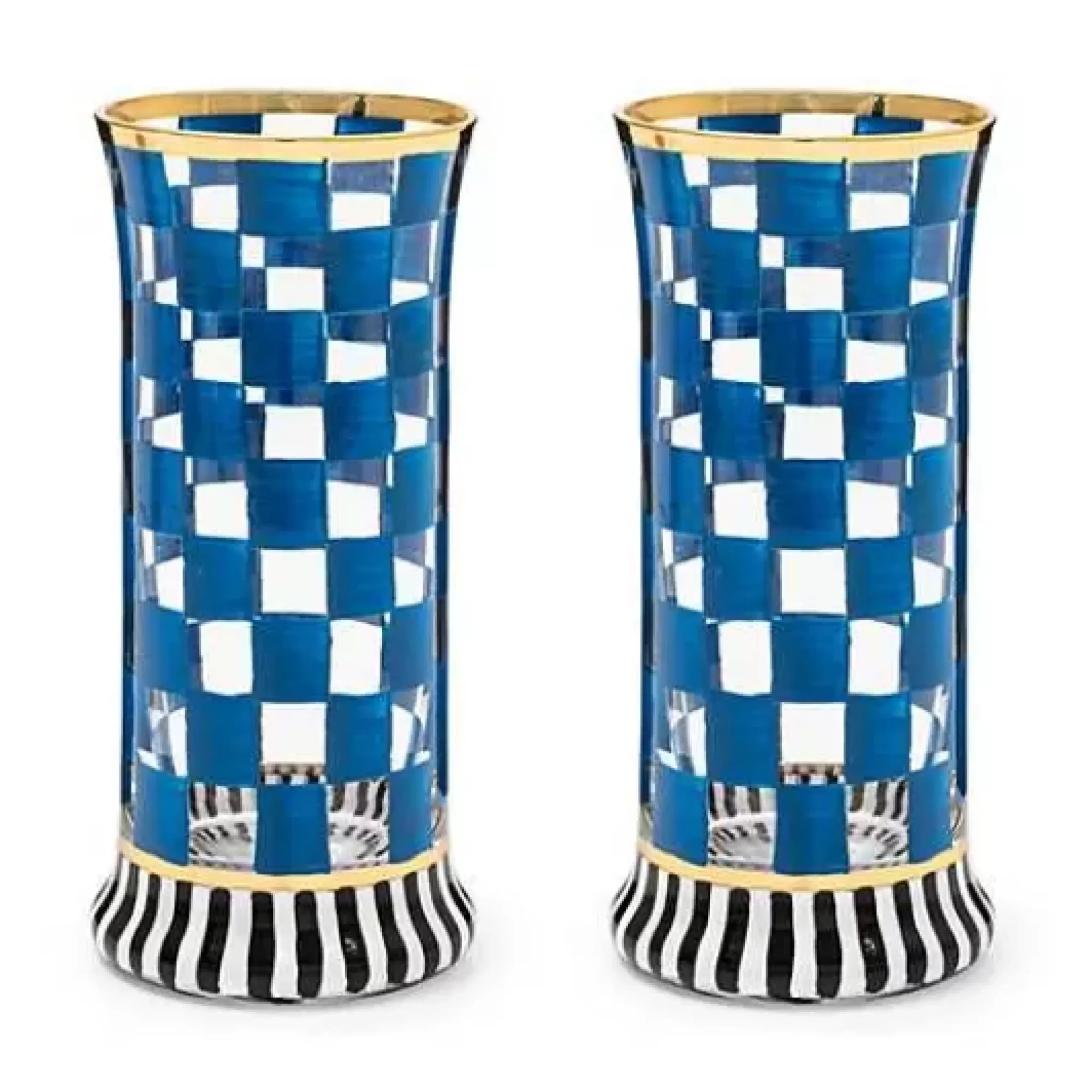 MacKenzie-Childs Carnival Royal Highball Glass, Set of 2< Holiday|Drinkware