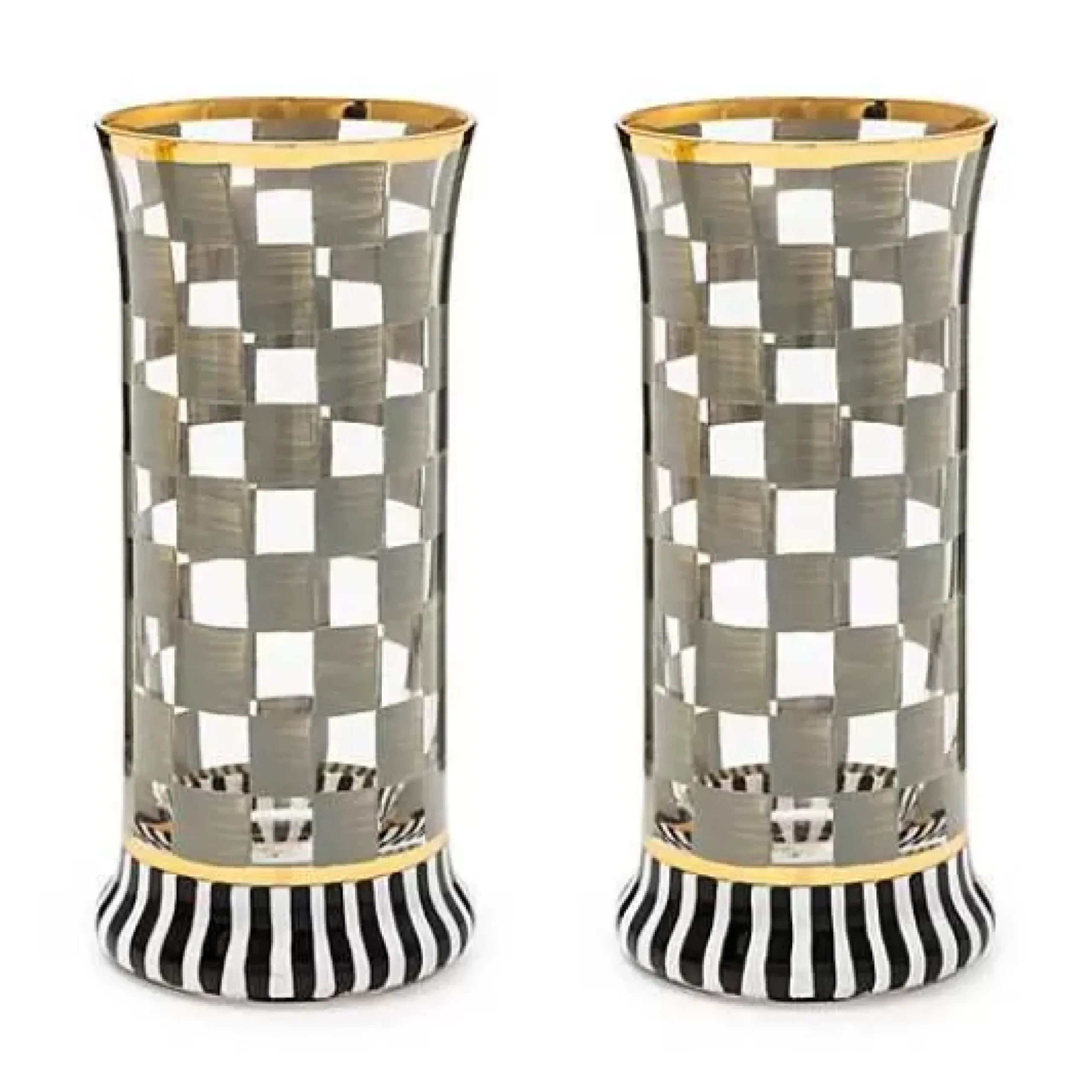 MacKenzie-Childs Carnival Sterling Highball Glass, Set of 2< Holiday|Drinkware