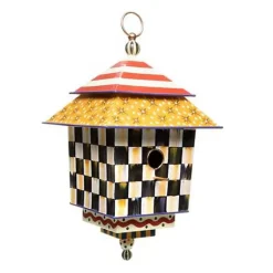 MacKenzie-Childs Check It Out Birdhouse< Spring|Outdoor