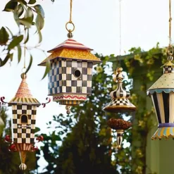MacKenzie-Childs Check It Out Birdhouse< Spring|Outdoor