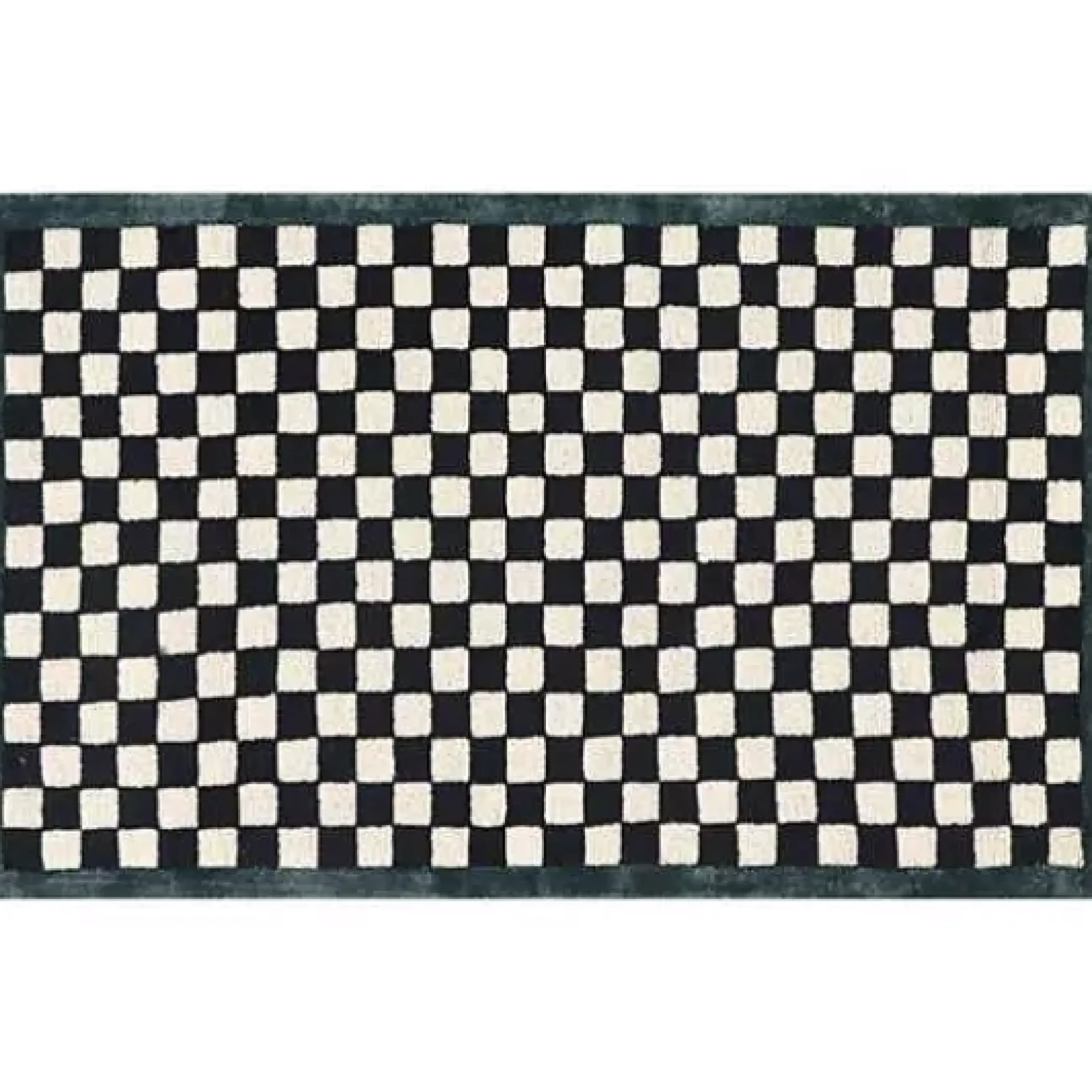 MacKenzie-Childs Check It Out Emerald 2'3 x 3'9 Rug< Rugs