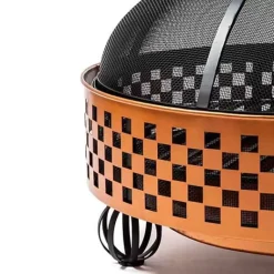 MacKenzie-Childs Check It Out Fire Pit< Outdoor|Spring