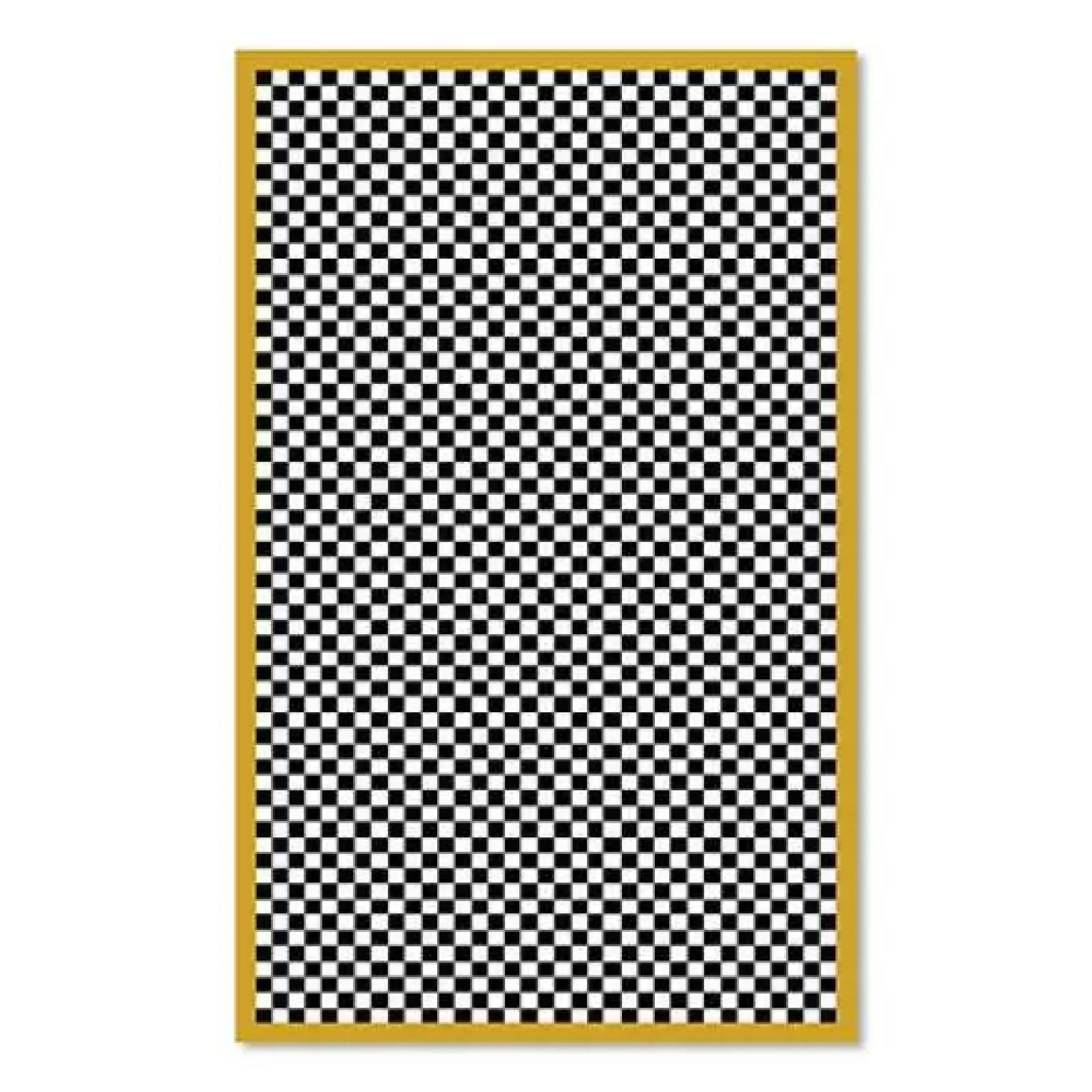 MacKenzie-Childs Check It Out Gold 5' x 8' Rug< Rugs