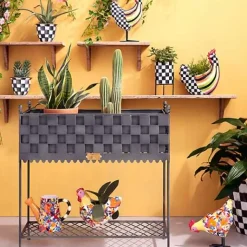 MacKenzie-Childs Check It Out Planter< Spring|Outdoor