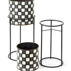 MacKenzie-Childs Check It Out Planters, Set of 2< Spring|Greenery & Florals