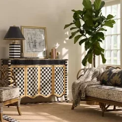 MacKenzie-Childs Check Jute  8' x 10' Rug< Rugs