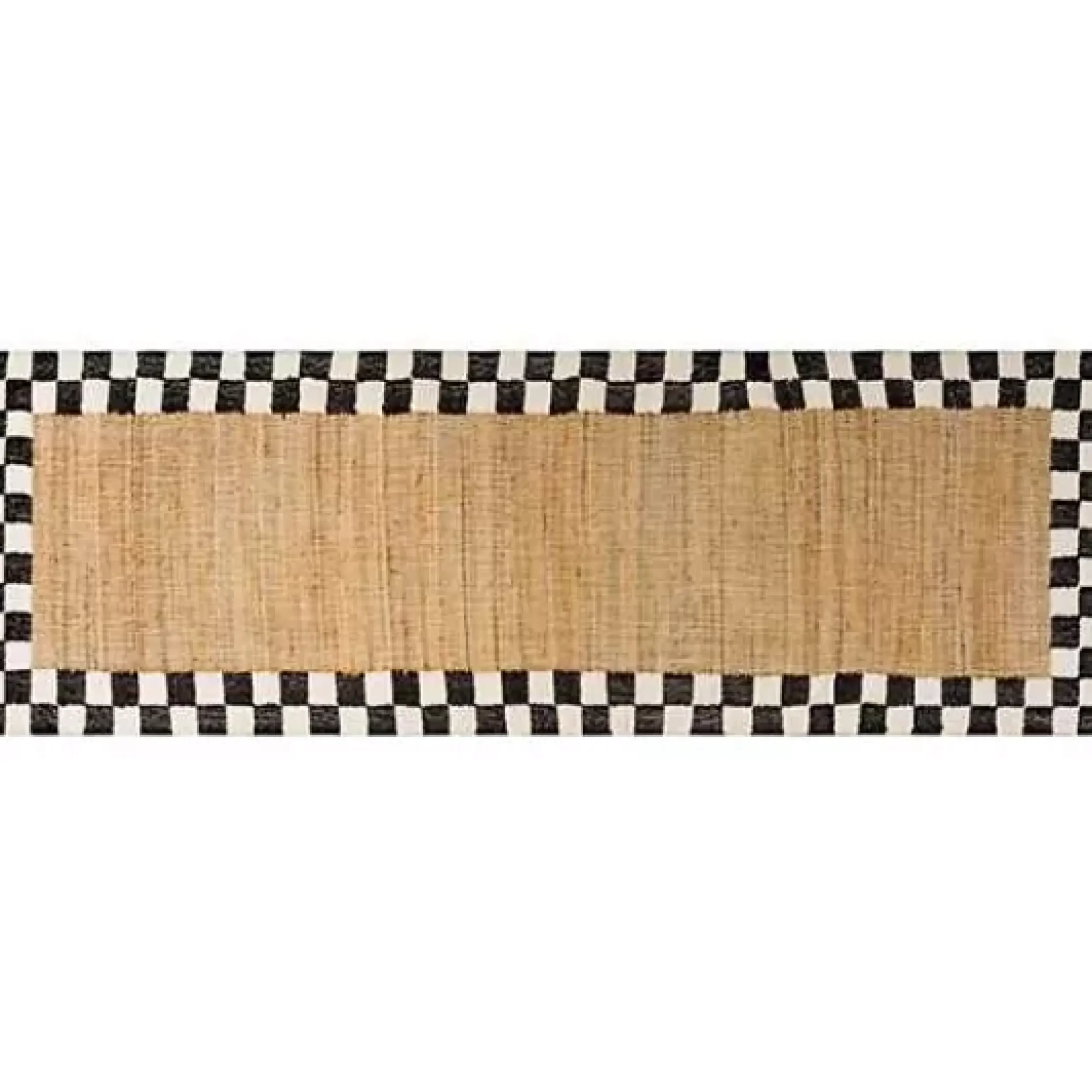 MacKenzie-Childs Check Jute 2'6 x 8' Runner< Rugs