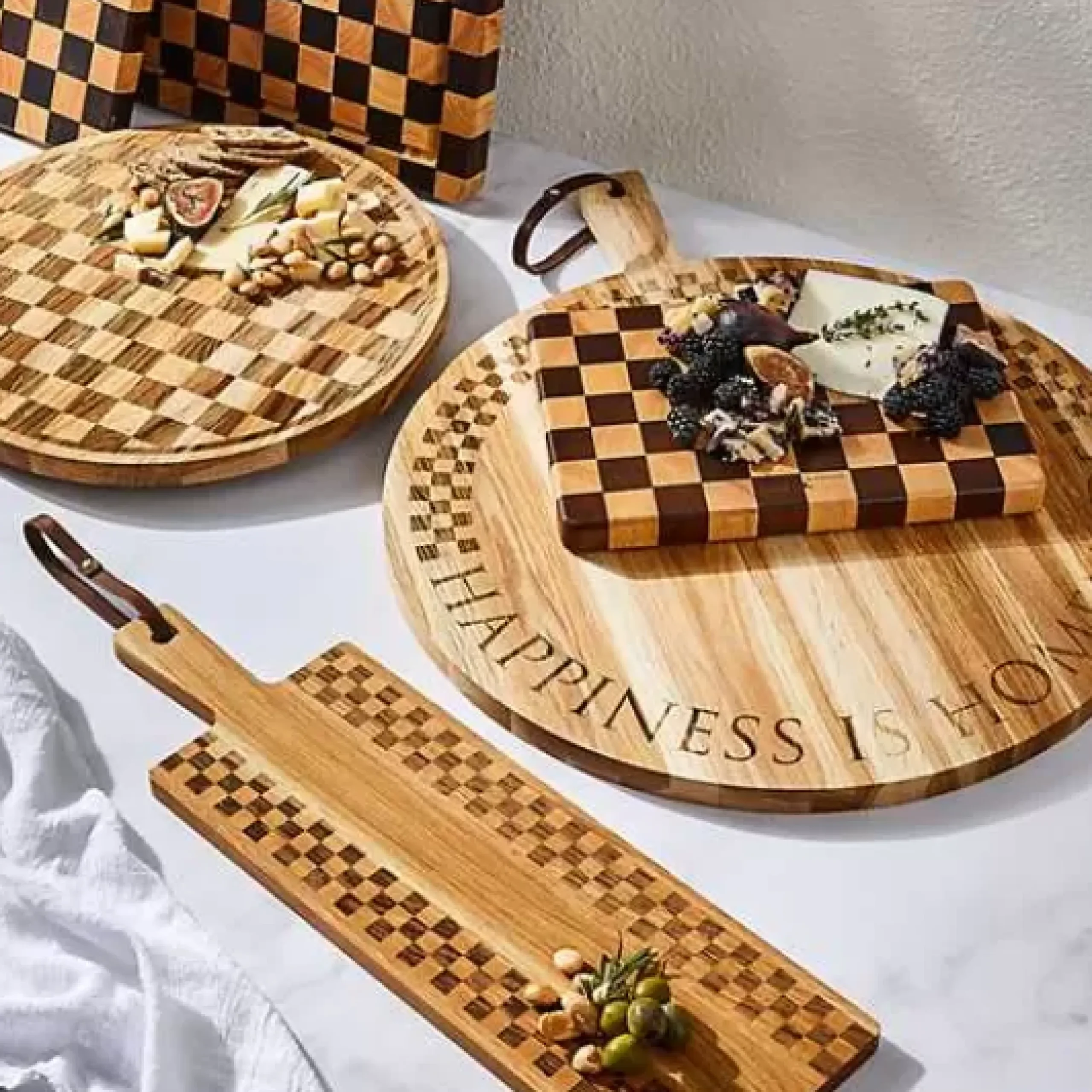 MacKenzie-Childs Check Lazy Susan< Bar Entertaining|Serveware