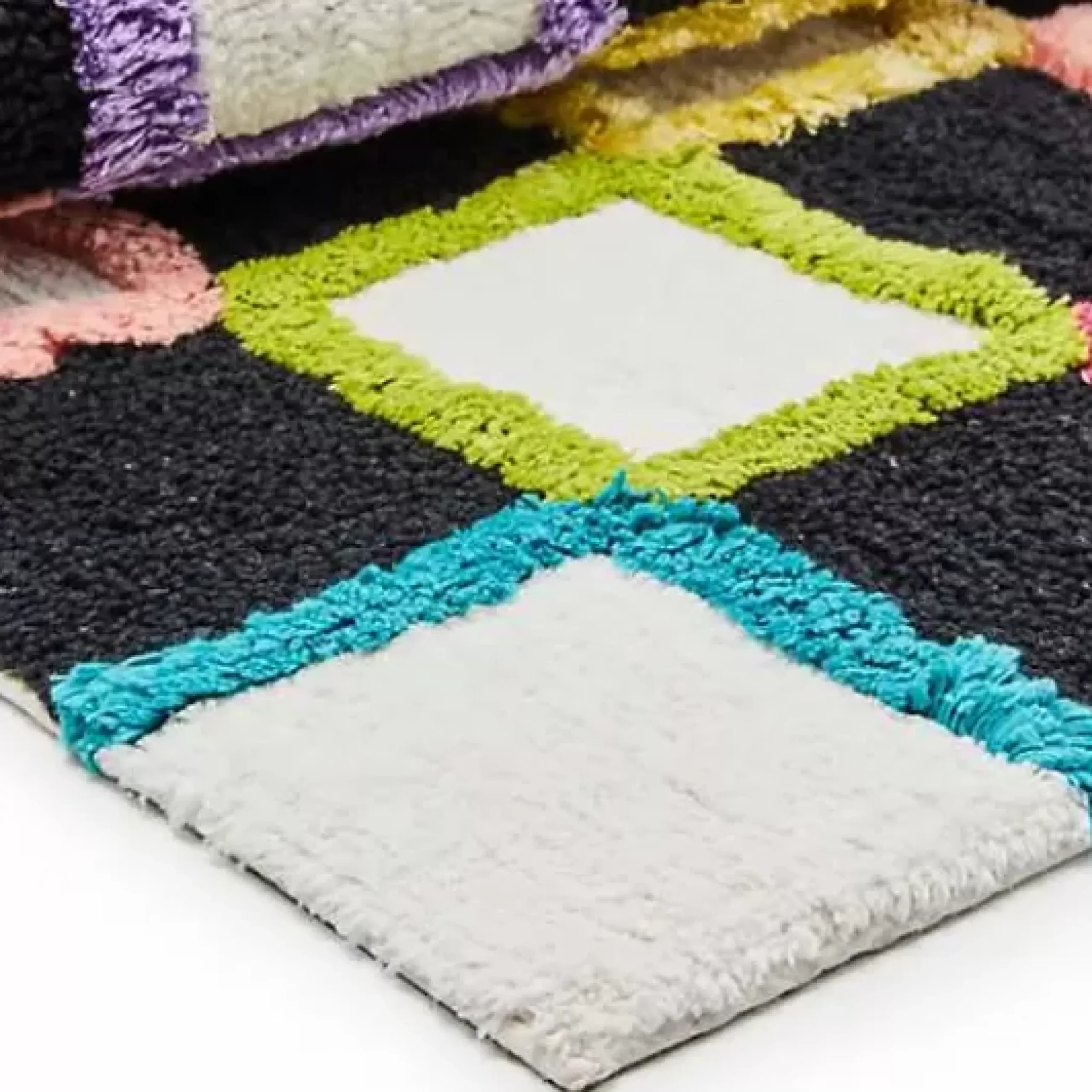 MacKenzie-Childs Check Multi Color Bath Rug< Bath & Bath Accessories|Rugs