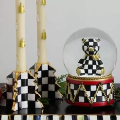MacKenzie-Childs Check Tree Candle Holders, Set of 2< Holiday|Candles & Fragrances