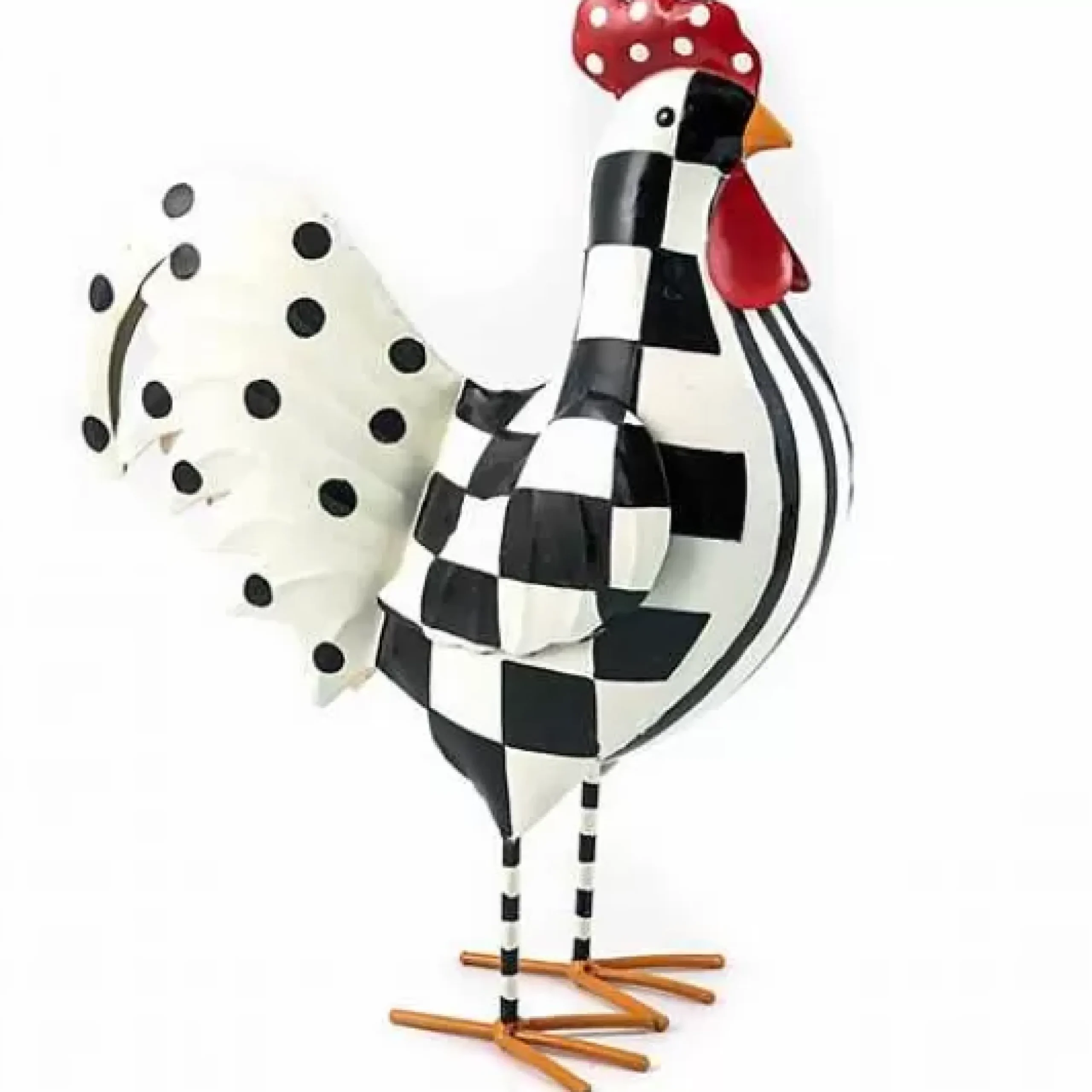 MacKenzie-Childs Checkerdot Rooster - Large< Outdoor|Room Accents