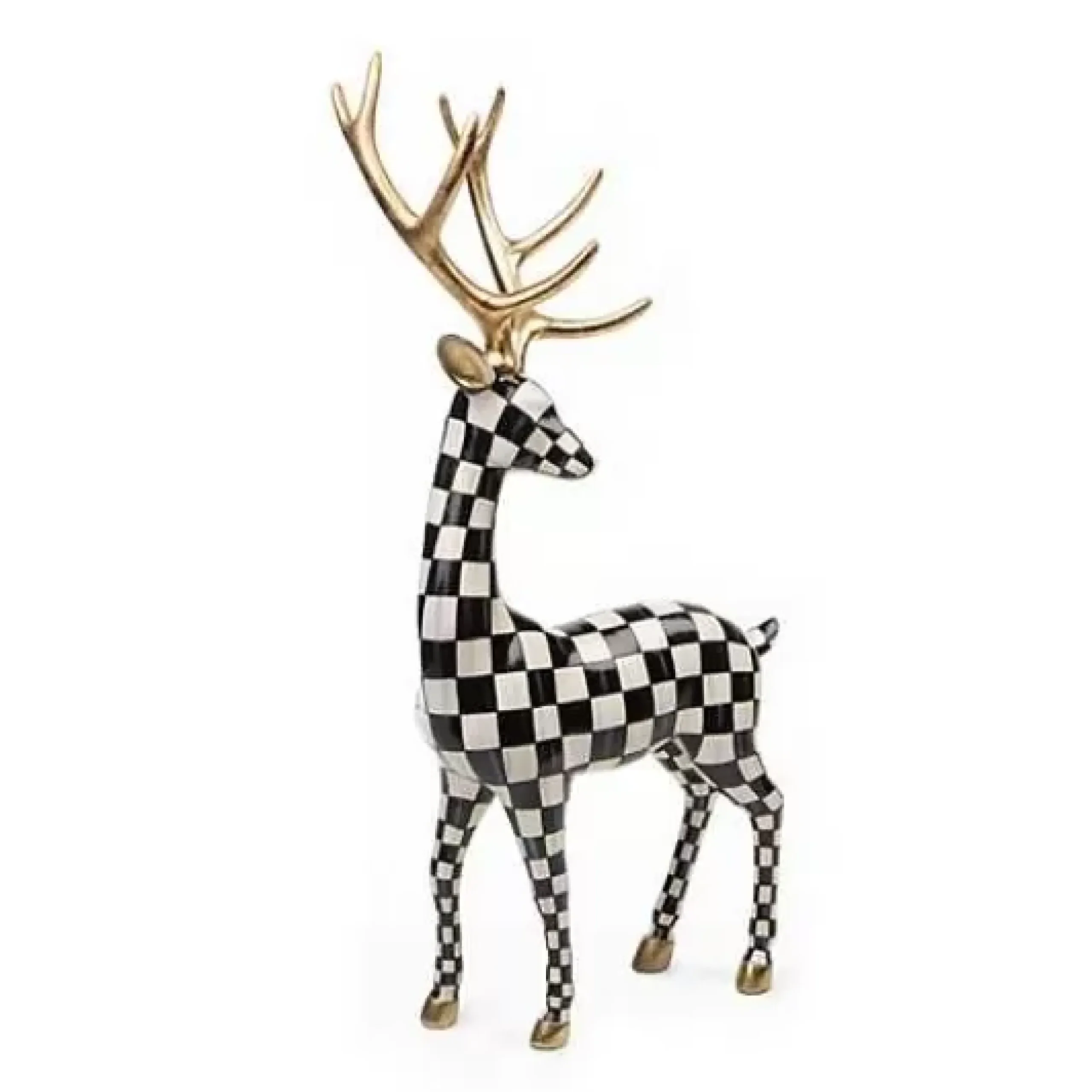 MacKenzie-Childs Checkmate Standing Deer< Holiday|Room Accents