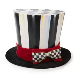 MacKenzie-Childs Checkmate Top Hat Tree Topper< Holiday|Room Accents