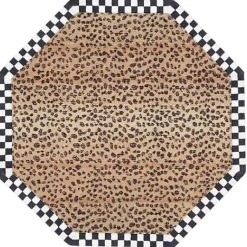MacKenzie-Childs Cheetah 6' Octagon Rug< Rugs