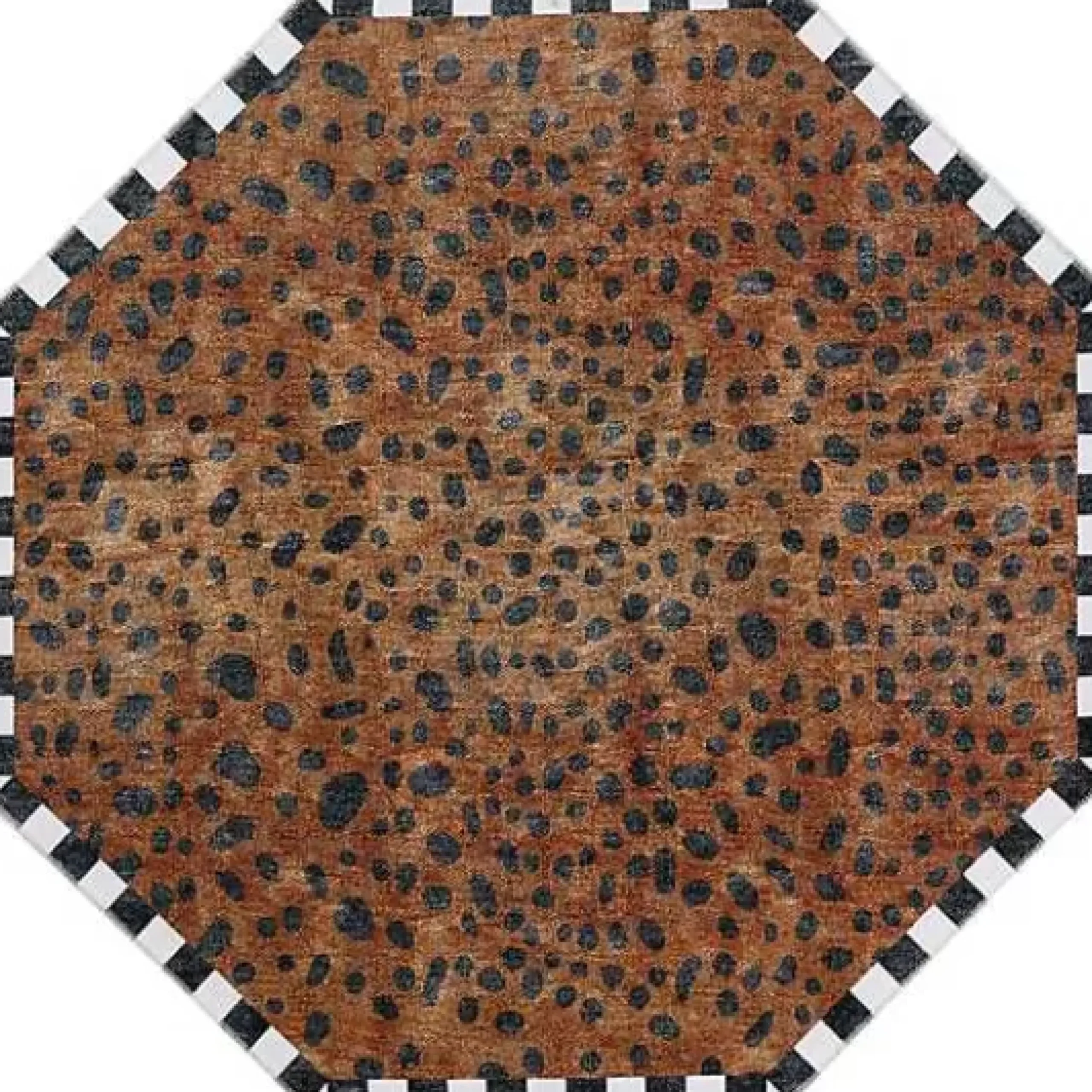 MacKenzie-Childs Cheetah 6' Octagon Washable Rug< Rugs