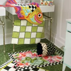 MacKenzie-Childs Chelsea Garden Bath Rug< Bath & Bath Accessories