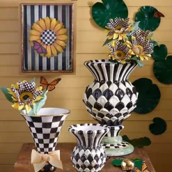 MacKenzie-Childs Cheltenham Ceramic Thistle Urn< Spring|The Fall Shop