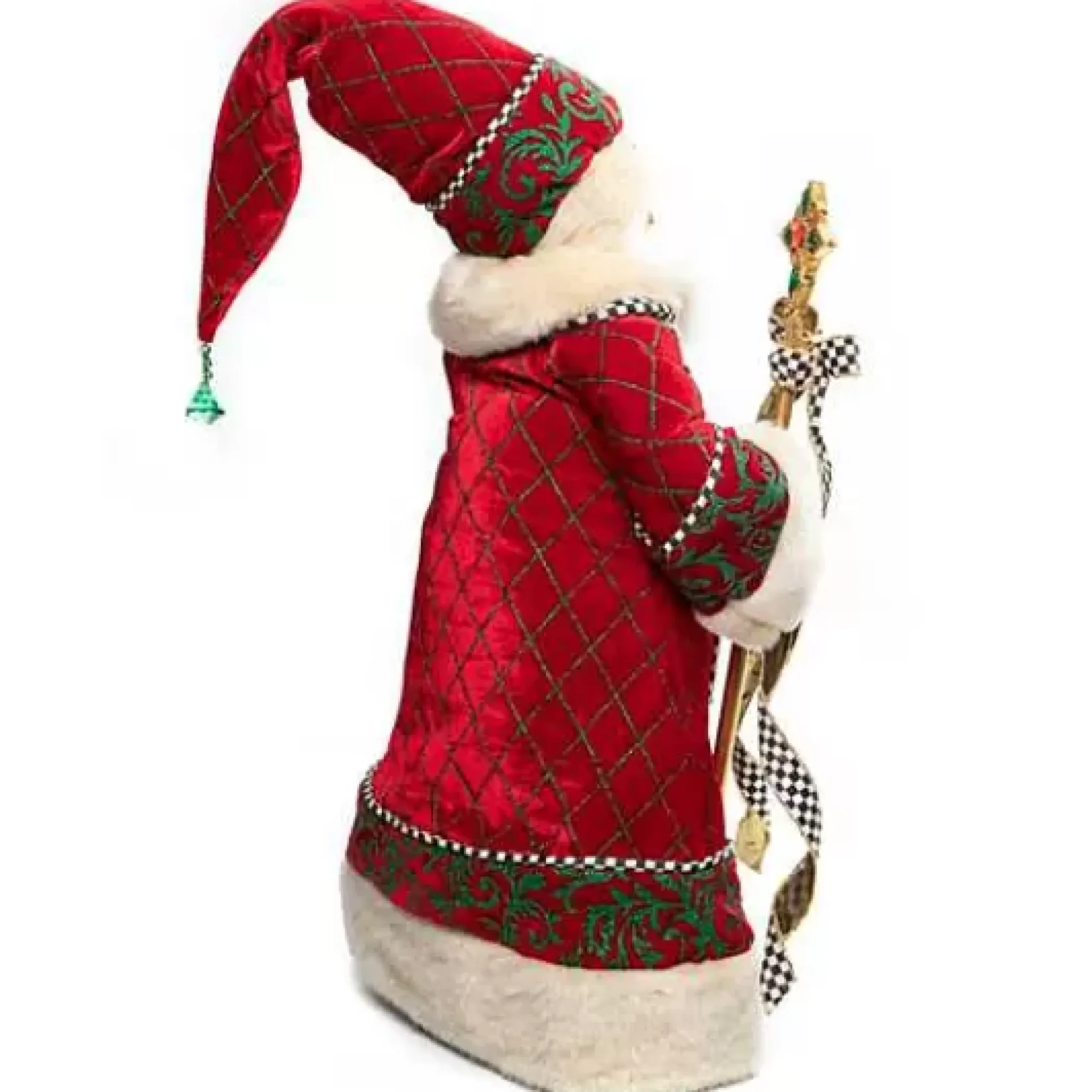 MacKenzie-Childs Christmas Magic Santa With Staff< Holiday|Room Accents