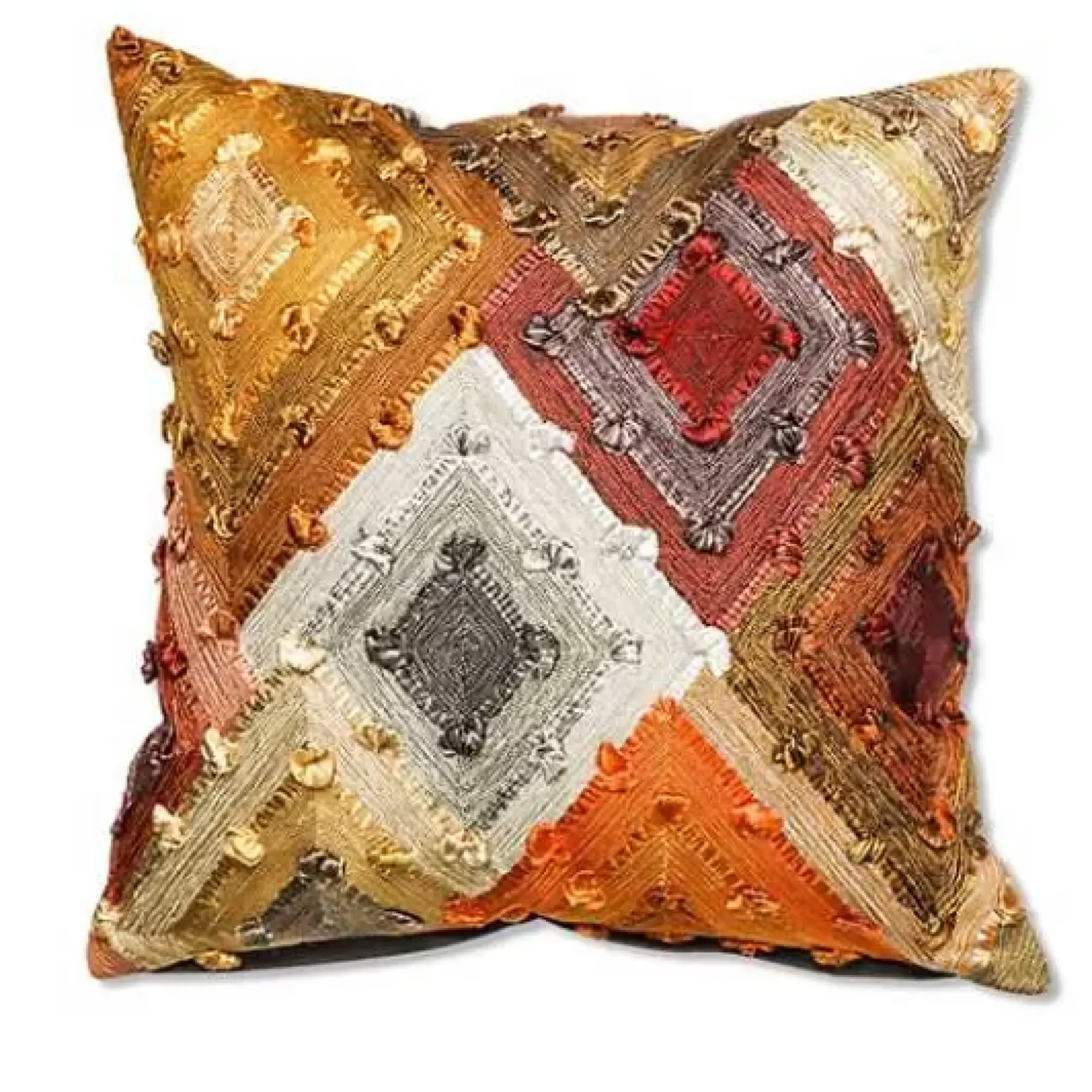 MacKenzie-Childs Cobblestone Diamond Throw Pillow< Pillows, Throws, & Cushions