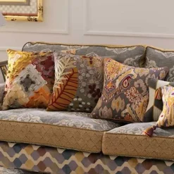 MacKenzie-Childs Cobblestone Diamond Throw Pillow< Pillows, Throws, & Cushions