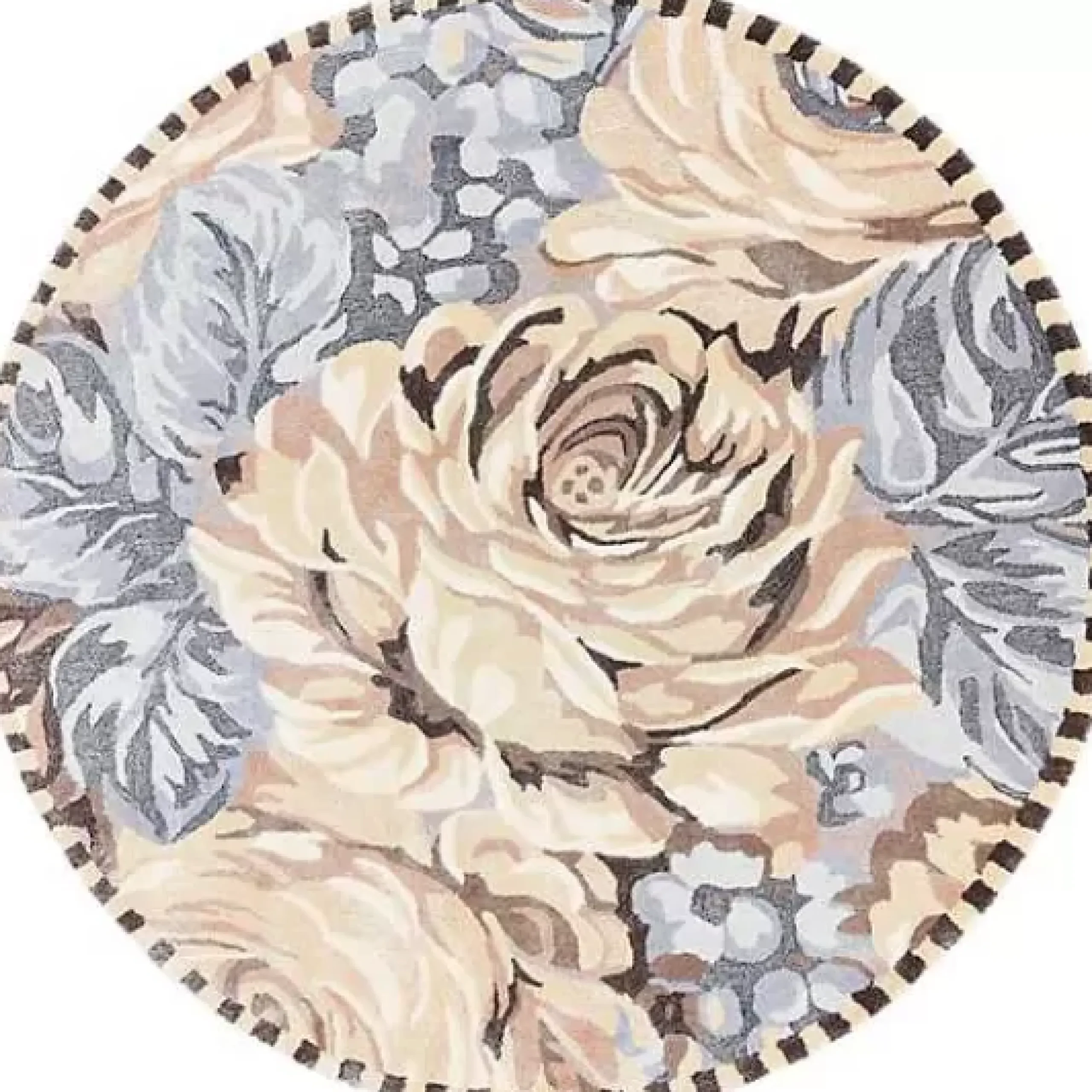 MacKenzie-Childs Coco Rose 6' Round Rug< Rugs