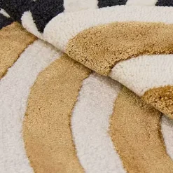 MacKenzie-Childs Concentric Circle Wheat 6' Round Rug< Rugs