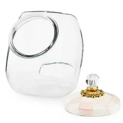 MacKenzie-Childs Cookie Jar with Rosy Check Lid< Spring|Kitchen Storage & Organization