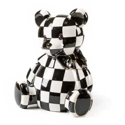 MacKenzie-Childs Courtly Bear Cookie Jar< Holiday|Kitchen Storage & Organization