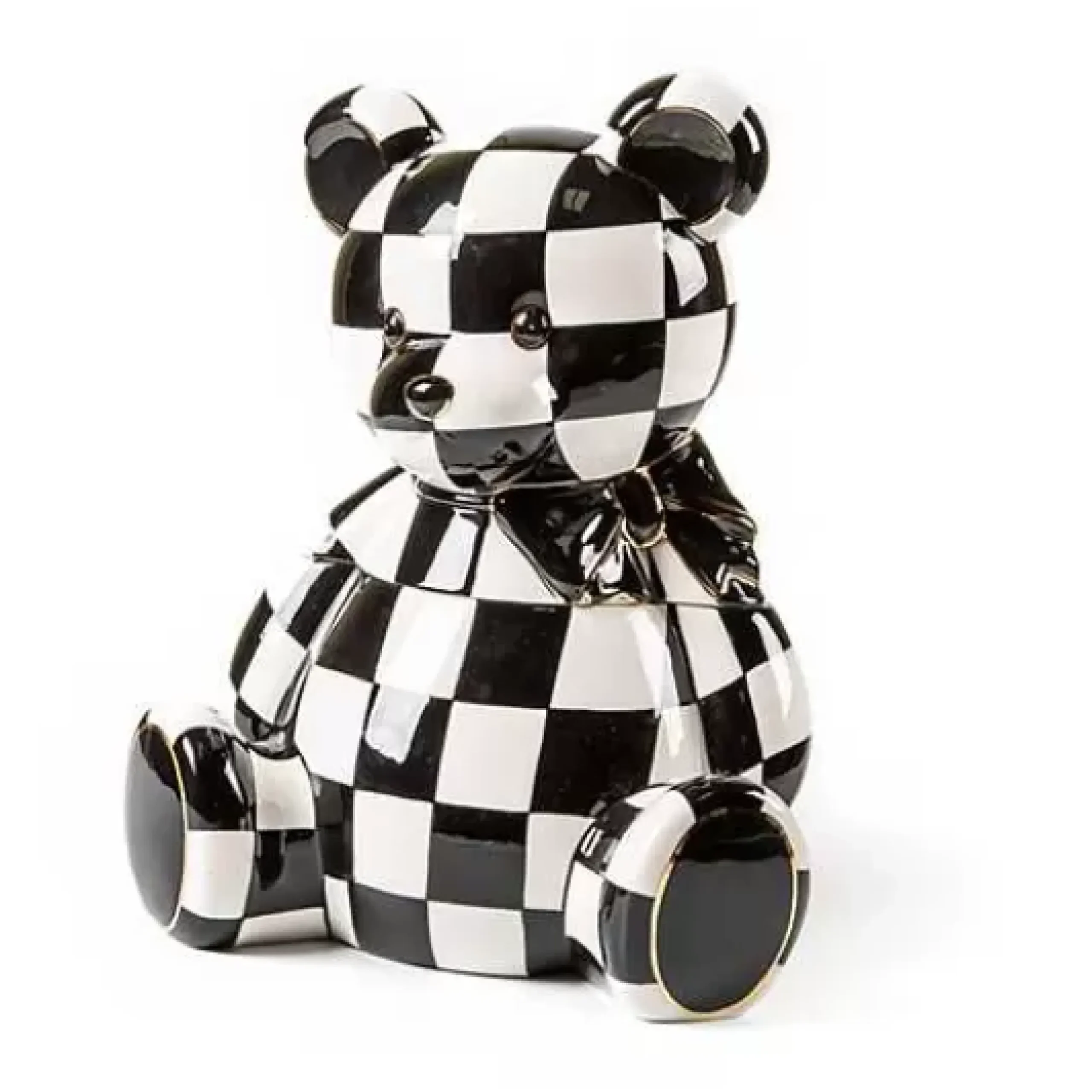 MacKenzie-Childs Courtly Bear Cookie Jar< Holiday|Kitchen Storage & Organization