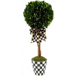 MacKenzie-Childs Courtly Boxwood Topiary Small Drop In< Spring|Greenery & Florals