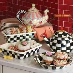 MacKenzie-Childs Courtly Check 8 Baking Pan< Cookware & Bakeware