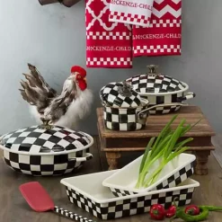 MacKenzie-Childs Courtly Check 8 Baking Pan< Cookware & Bakeware