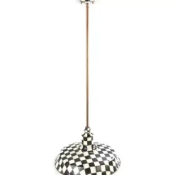 MacKenzie-Childs Courtly Check 18 Barn Pendant Lamp< Lighting
