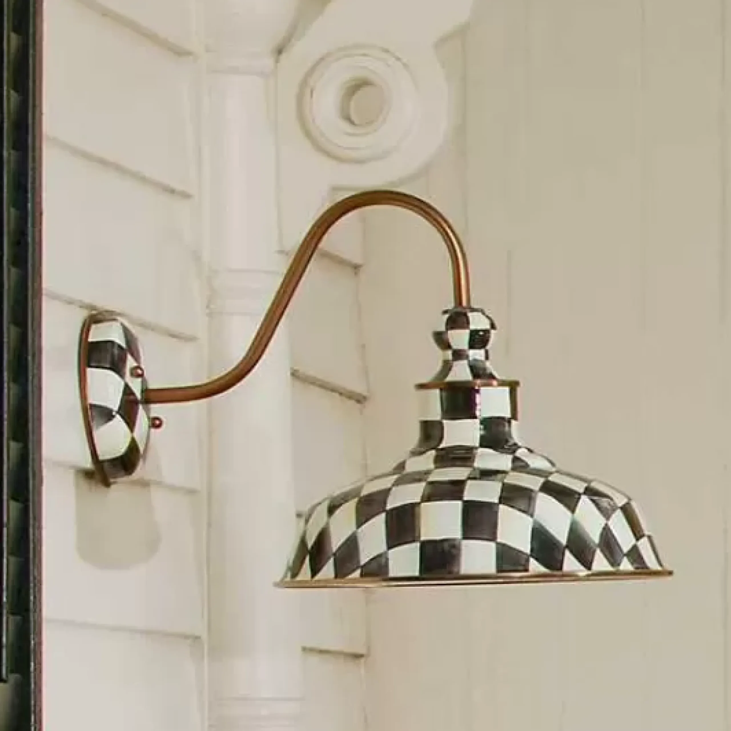 MacKenzie-Childs Courtly Check 12 Barn Sconce< Lighting