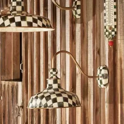 MacKenzie-Childs Courtly Check 12 Barn Sconce< Lighting