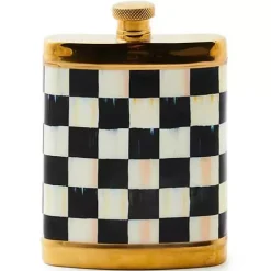 MacKenzie-Childs Courtly Check 3260 Flask< Fall Entertaining|Bar Entertaining