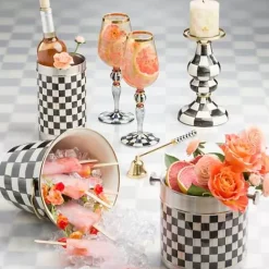 MacKenzie-Childs Courtly Check 3260 Ice Bucket< Drinkware|Bar Entertaining