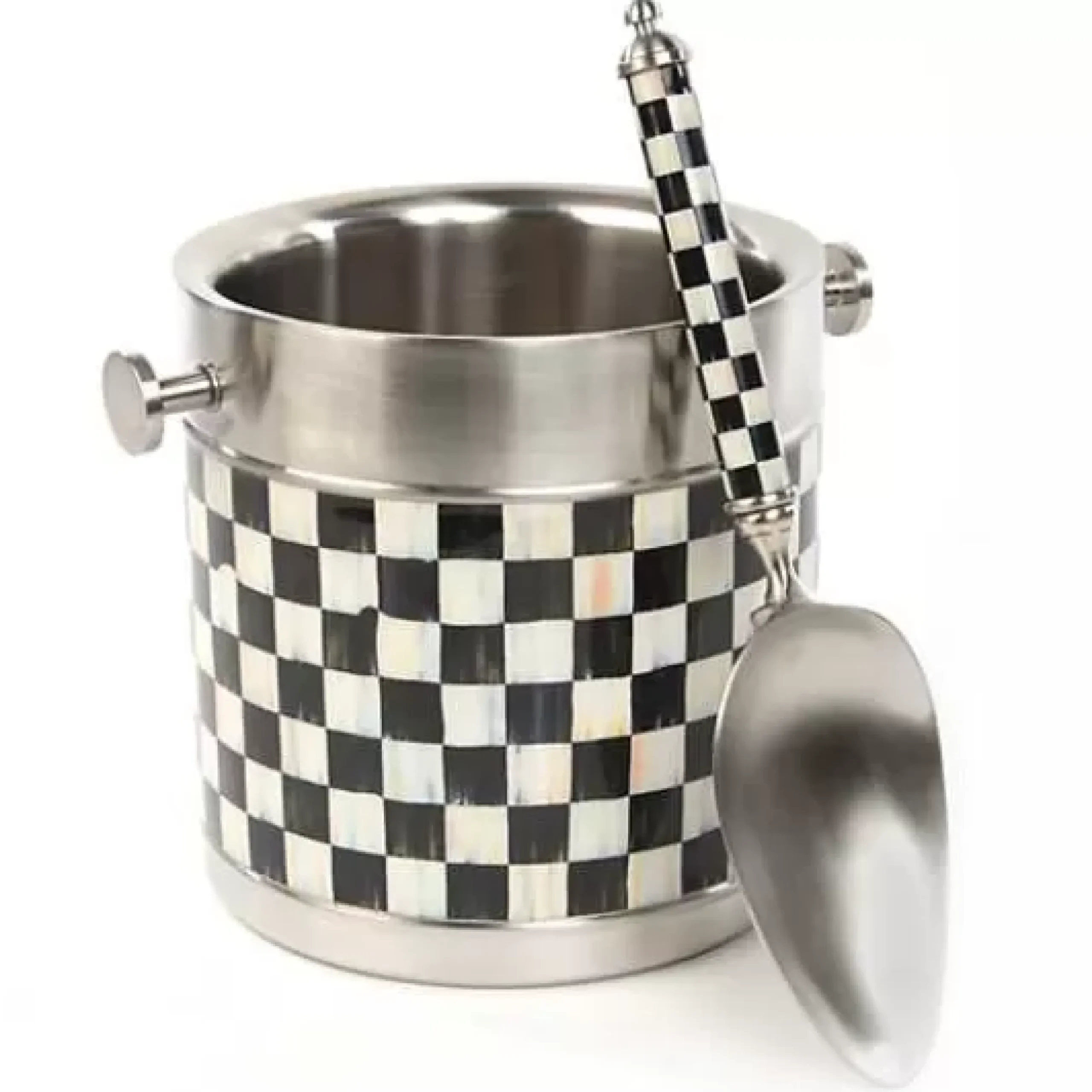 MacKenzie-Childs Courtly Check 3260 Ice Bucket< Drinkware|Bar Entertaining