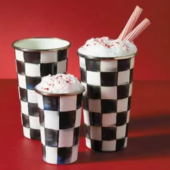 MacKenzie-Childs Courtly Check 20 Ounce Tumbler< Drinkware|Bar Entertaining