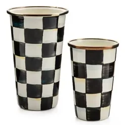 MacKenzie-Childs Courtly Check 10 Ounce Tumbler< Drinkware|Bar Entertaining