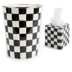 MacKenzie-Childs Courtly Check 2 Piece Bath Set< Decor Sets|Bath & Bath Accessories