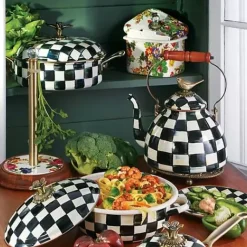 MacKenzie-Childs Courtly Check 5 Quart Casserole< Cookware & Bakeware