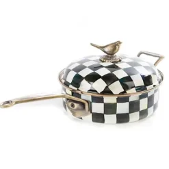 MacKenzie-Childs Courtly Check 3 Quart Saute Pan< Cookware & Bakeware