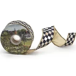 MacKenzie-Childs Courtly Check 2 Ribbon< Holiday|Finishing Touches