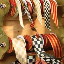 MacKenzie-Childs Courtly Check 1 Ribbon< Holiday|Finishing Touches